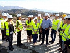 18 October 2017 The members of the Committee on Spatial Planning, Transport, Infrastructure and Telecommunications visiting the construction site of the southern branch of Corridor 10